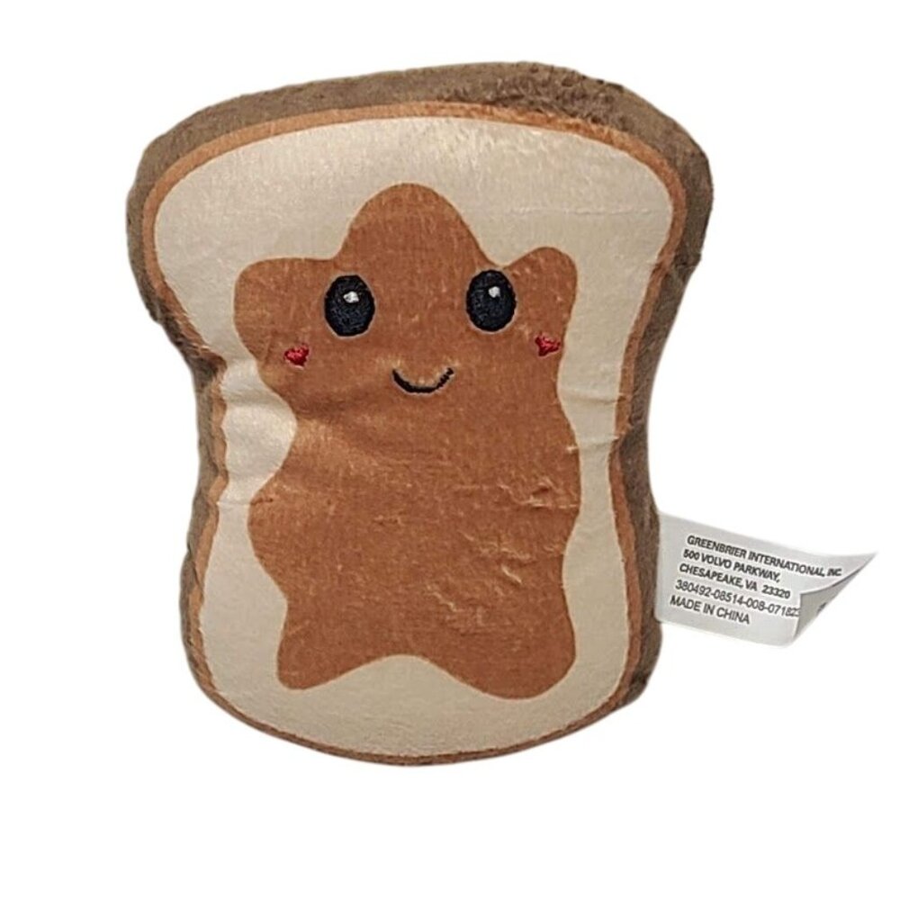 Fuzzy Friends PB Peanut Butter Toast Plush Stuffed Toy 5"